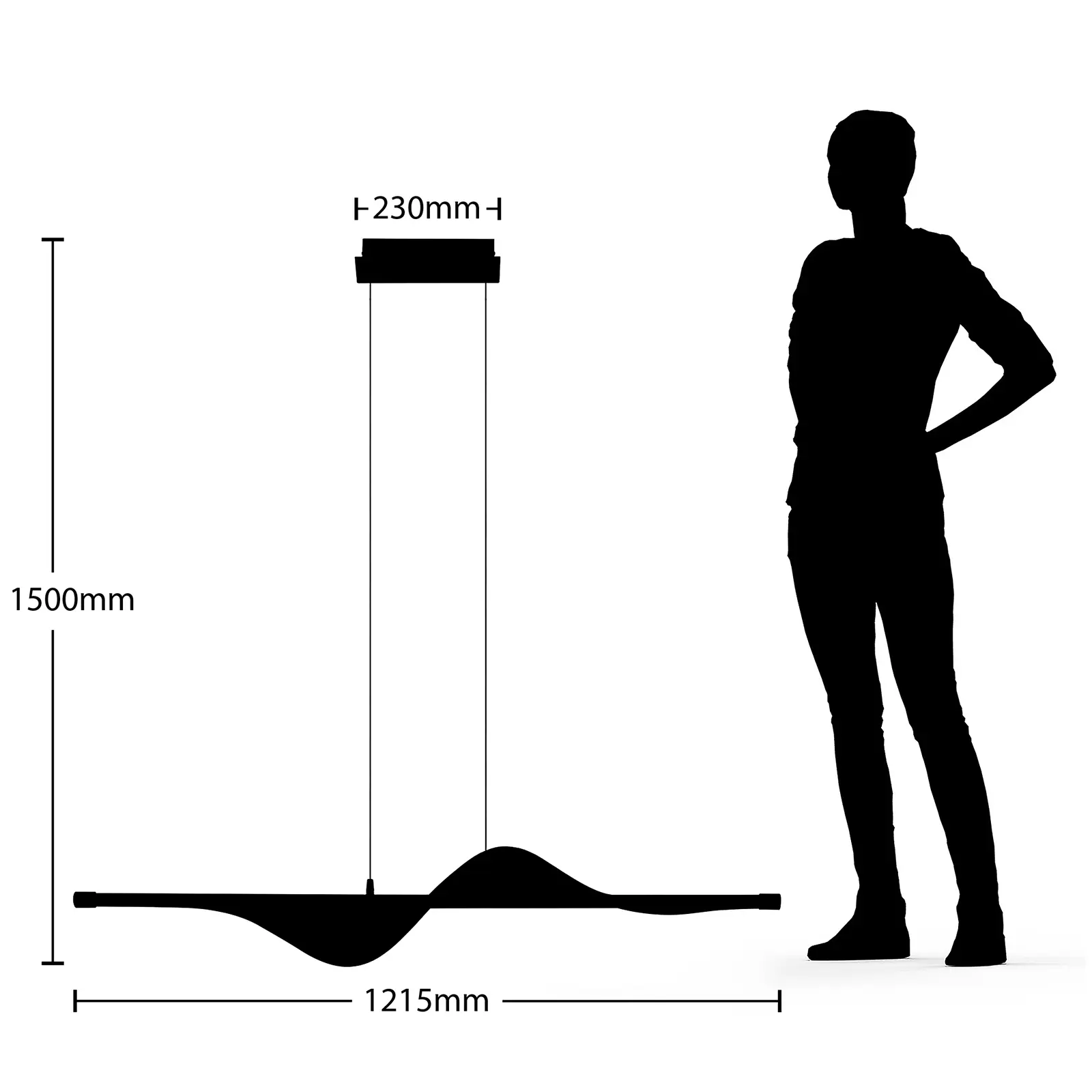 Edano pakabukas baltas/chromas – Lucande