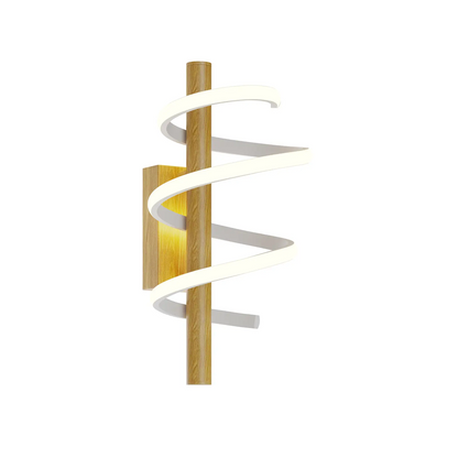 Lucande Milora LED lubinis šviestuvas 40 cm, ąžuolas