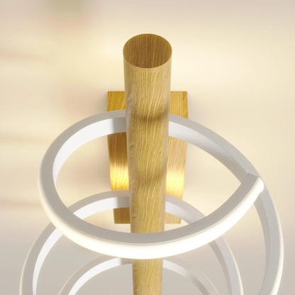 Lucande Milora LED lubinis šviestuvas 40 cm, ąžuolas