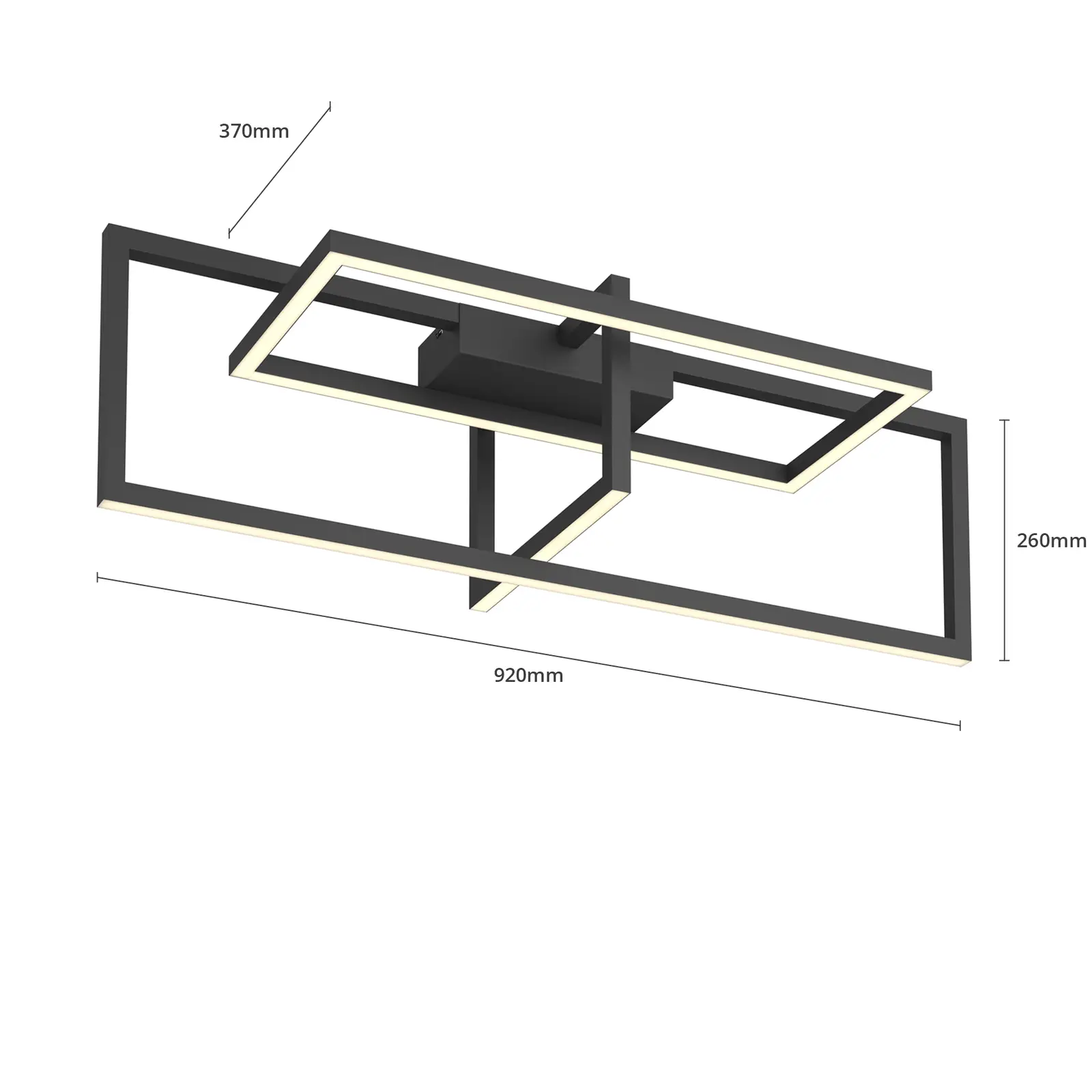 Lucande Hylda lubinis šviestuvas 92cm, perjungiamas 3 etapais