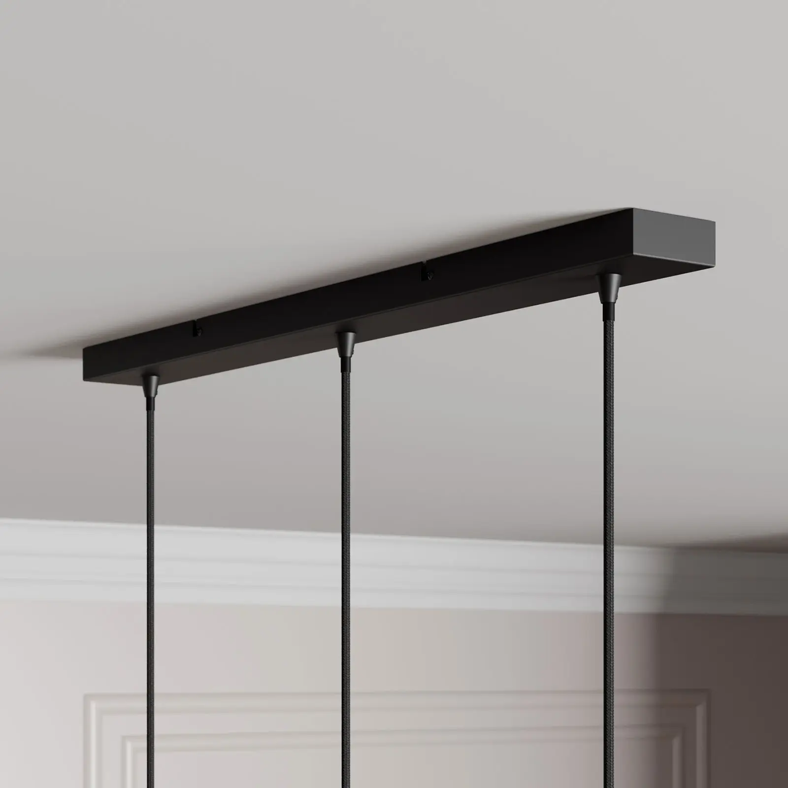 Lindby Kourtney pakabinamas šviestuvas su stiklo gaubtu, 3 lempučių.