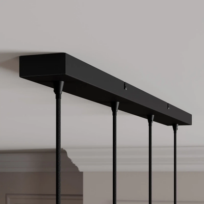 Lindby Kourtney pakabinamas šviestuvas su stiklo gaubtu, 4 lempučių.