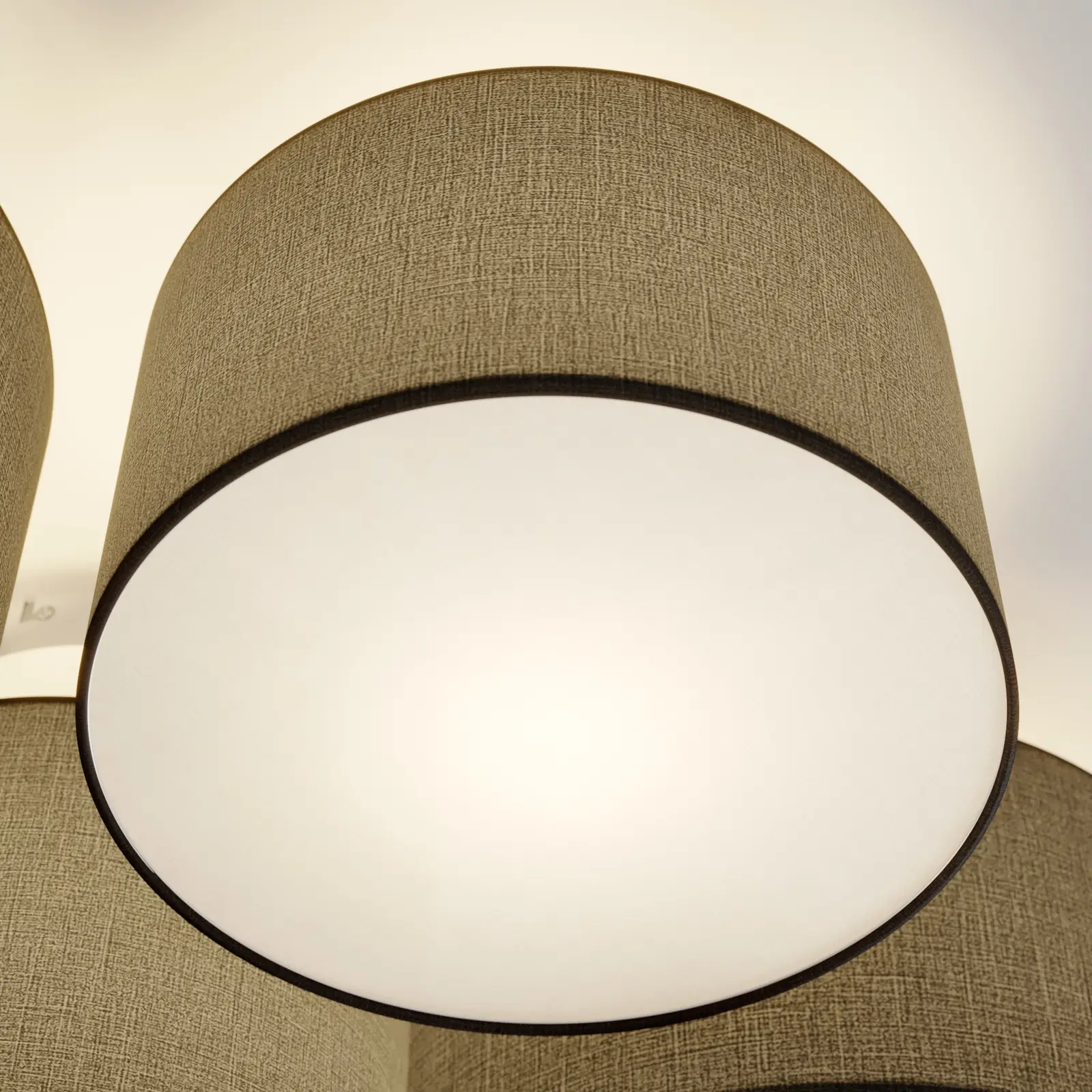 Lindby Laurenz lubinis šviestuvas, 6 lempučių, pilka