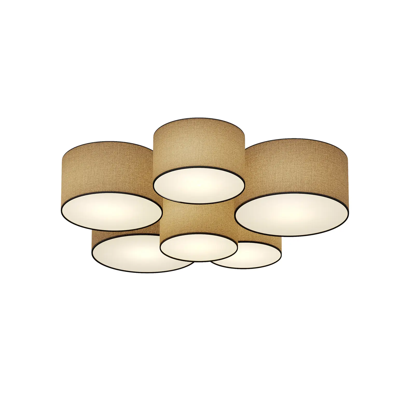 Lindby Laurenz lubinis šviestuvas, 6 lempučių, pilka