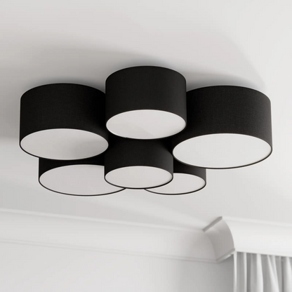 Lindby Laurenz lubinis šviestuvas, 6 lempučių, pilka