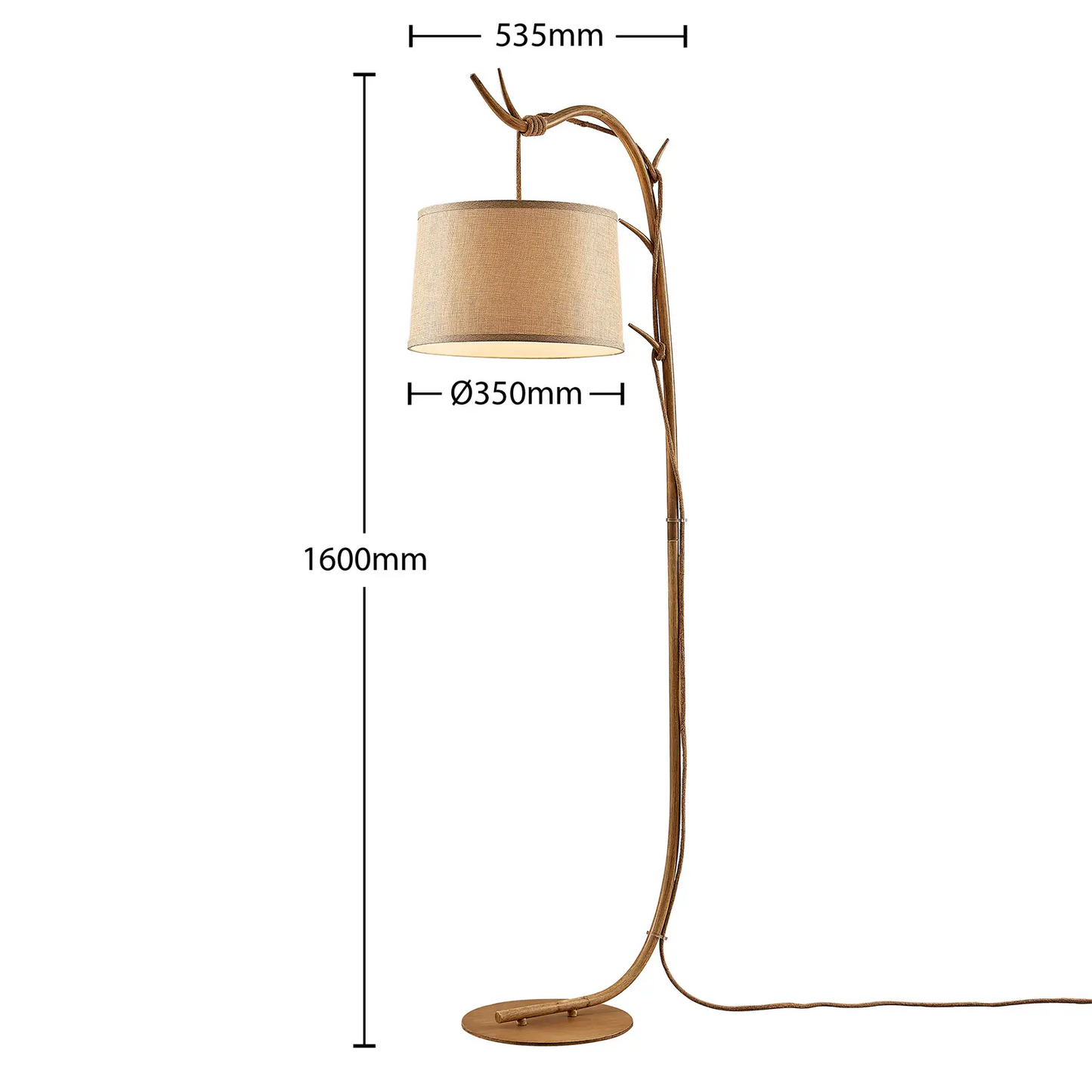 Lindby Umut toršeras šakos formos rėmu