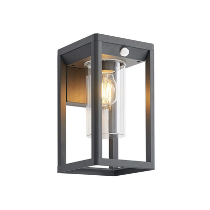 Lindby Estami lauko sieninis šviestuvas, jutiklis, tamsiai pilka