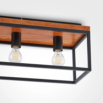 Lindby Miravi lubinis šviestuvas, medinis, šešių šviesos šaltinių