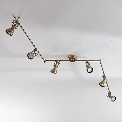 Šešių lempučių Perseas LED lubinis šviestuvas, GU10 LED